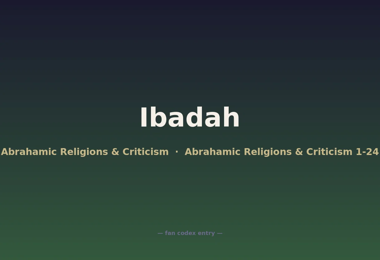 Ibadah
