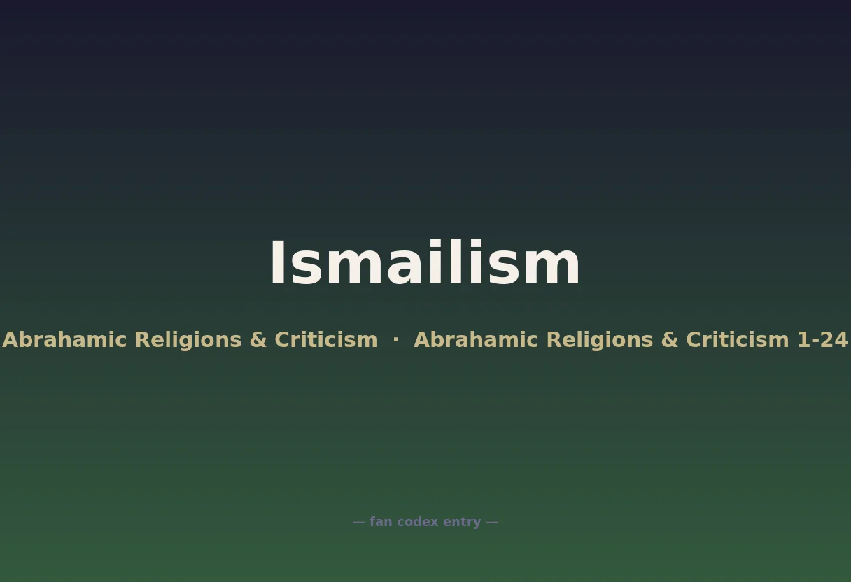 Ismailism